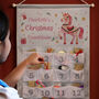 Personalised Hanging Advent Calendar Unicorn Design, thumbnail 1 of 6
