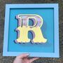 Gold Typography Wall Art 'Circus Letter R', thumbnail 6 of 8