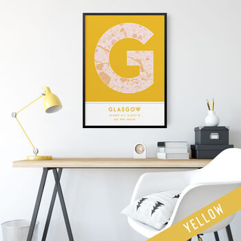 Glasgow City Map Wall Art Print, 6 of 9