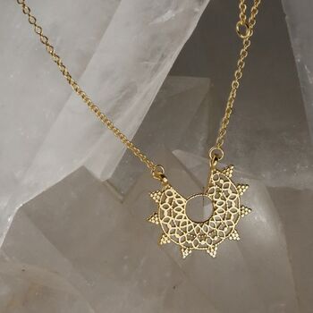 Gold Plated Or Sterling Silver Medina Necklace, 7 of 9