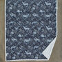 Woodland Folk Throw, Enchanted Forest Deer Print Flannel And Sherpa 140x180cm, thumbnail 3 of 3