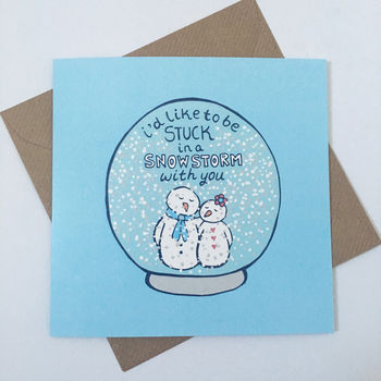 Snowglobe Christmas Card Couples, 4 of 5