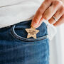 Father's Day Pocket Hug Postcard With Wooden Star, thumbnail 2 of 8