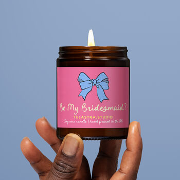 Be My Bridesmaid? Candle And Card Bridesmaid Proposal Gift, 4 of 4