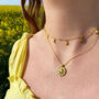 Gold Plated Star And Moon Charm Choker With Cz Crystals, thumbnail 1 of 6
