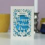 Personalised Papercut Happy Mother's Day Card, thumbnail 4 of 10