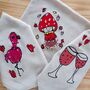 Personalised Children’s Drawing Embroidered Linen Napkins Gift, thumbnail 10 of 10
