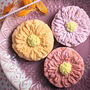 Hand Decorated Dhalia Biscuit Box, thumbnail 1 of 5