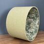 Lime Green William Morris Acanthus Tweed Lampshades, thumbnail 1 of 10