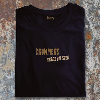 Drummers Shirt Gifts For Drummers, Heard Not Seen, 2 of 2