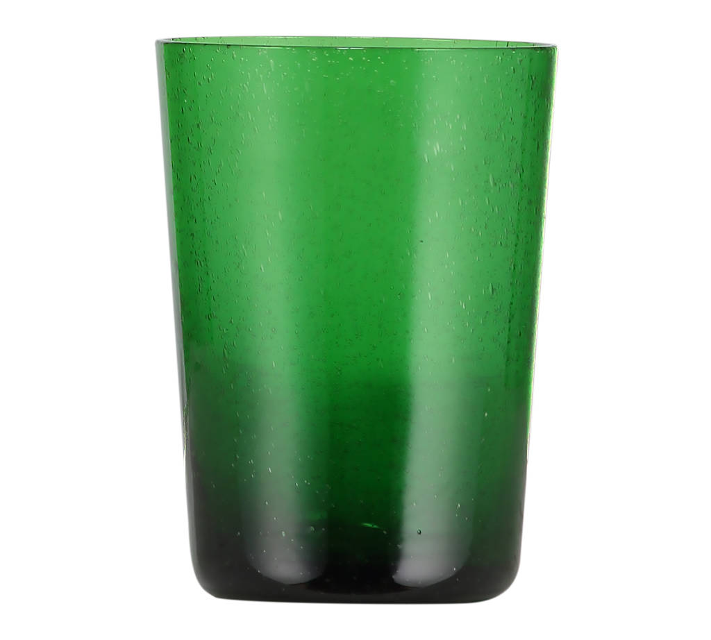recycled handmade bubble glass tumbler by british colour standard
