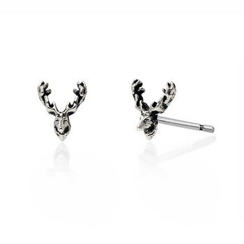 Reindeer Stud Earrings – Silver, 4 of 5