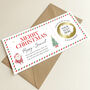Personalised Christmas Scratch To Reveal Gift Voucher: Santa And Christmas Tree, thumbnail 2 of 8