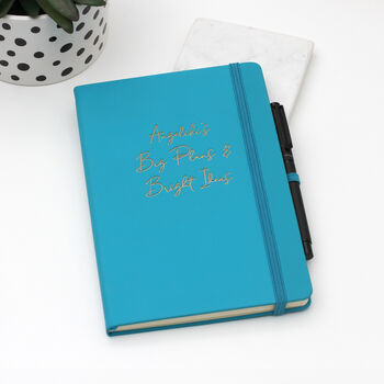 Personalised Vegan Leather Notebook, 2 of 9