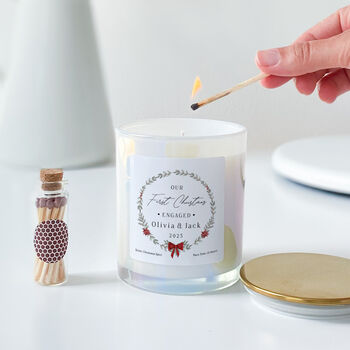 Our First Christmas Engaged Candle Gift, 10 of 10