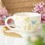 Floral Print Mug With Butterfly, thumbnail 1 of 2