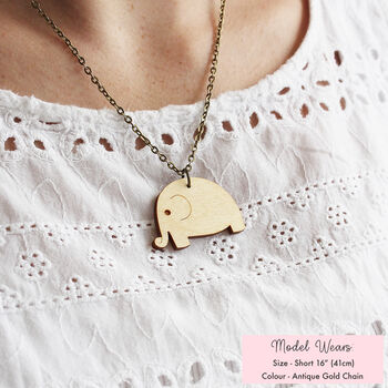 Wooden Elephant Necklace, 7 of 12