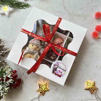 Christmas Snowman Chocolate, Personalised Xmas Gift, 5 of 8