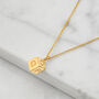 Silver Or Gold Personalised Cube Pendant Necklace, thumbnail 1 of 8