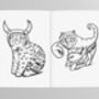 Colouring Book Cats Star Signs Of The Zodiac Booklet, thumbnail 4 of 6