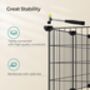 Two Floor Metal Pet Playpen Small Animal Cage, thumbnail 5 of 6