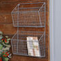 Industrial Wire Garden Shed Wall Storage Basket, thumbnail 1 of 5
