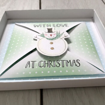 Letterbox Personalised Snowman Christmas Voucher, 5 of 5