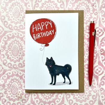 Schipperke Dog Birthday Card, 3 of 4