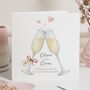 Personalised Champagne Engagement Card For Couple, thumbnail 1 of 7