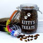Personalised Cat Treats Jar, thumbnail 2 of 3