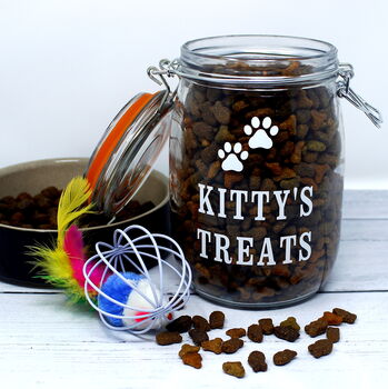 Personalised Cat Treats Jar, 2 of 3