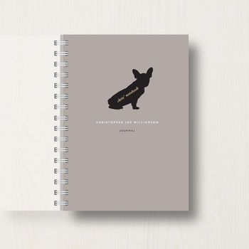 Personalised French Bulldog Lovers Notebook, 8 of 8