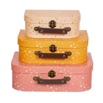 Set Of Three Little Star Storage Suitcases, 2 of 5