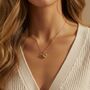 Citrine November Birthstone Gold Plated Necklace, thumbnail 2 of 4