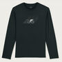 Winter Rider Cycling Black Long Sleeve Top, thumbnail 1 of 5