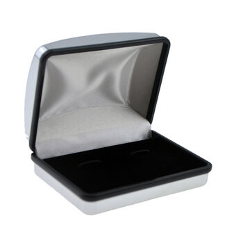 Personalised Engraved Chrome Cufflink Case, 3 of 4