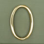 Premium Floating Plain House Numbers In Brass Finish, thumbnail 2 of 12