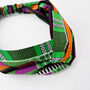 African Print Turban Headband | Green Kofi Print, thumbnail 4 of 5