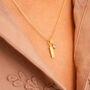 Sterling Silver Sia Bar And Birthstone Pendant Personalised Necklace, thumbnail 1 of 12