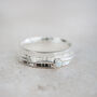 Sterling Silver Birthstone Spinner Ring, thumbnail 1 of 7