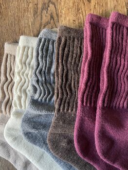 Cosy Alpaca Lounge Socks, 2 of 11