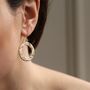 Grape Vine Hoop Earrings, thumbnail 2 of 5