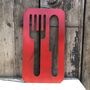 Knife And Fork Kitchen Sign Home Decoration House Gift, thumbnail 4 of 5