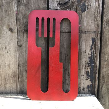 Knife And Fork Kitchen Sign Home Decoration House Gift, 4 of 5