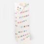 Happy Birthday Bunting Bottle Gift Bag, thumbnail 1 of 1