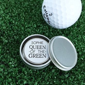 Personalised ‘Queen Of The Green’ Golf Ball Marker, 2 of 4