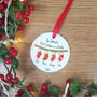 Personalised First Christmas Stocking Decoration, thumbnail 2 of 4