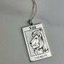 Sterling Silver Lion Strength Tarot Necklace, thumbnail 5 of 5