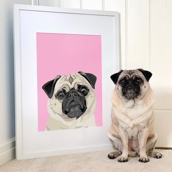Personalised Pet Dog Portrait Print, 7 of 10