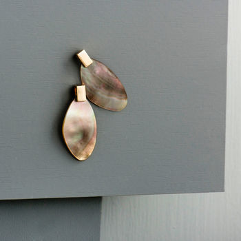 Mother Of Pearl Drop Earrings, 3 of 4